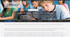 Desktop Screenshot of ldalberta.ca
